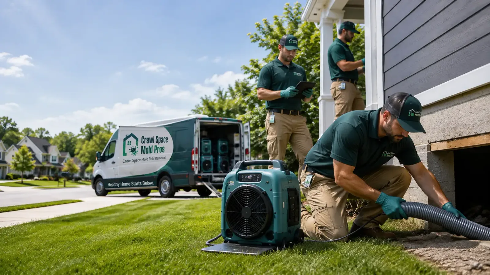Crawl Space Mold Removal in Crescent, OK